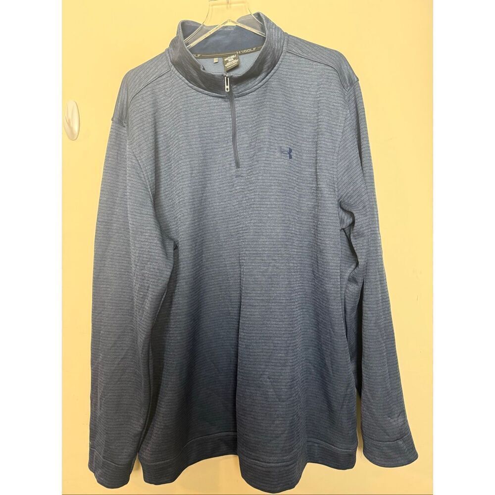 Under Armour UA Storm SweaterFleece Quarter Zip Men’s 3XL Blue Golf Performance